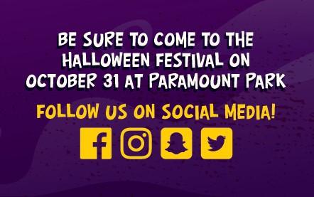 Be sure to come to the Halloween Festival on October 31 at Paramount Park